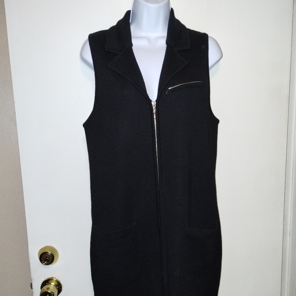 Andrea Jovine‎ Dress Small Sleeveless Wool Midi Jumper Minimalist Contemporary …
